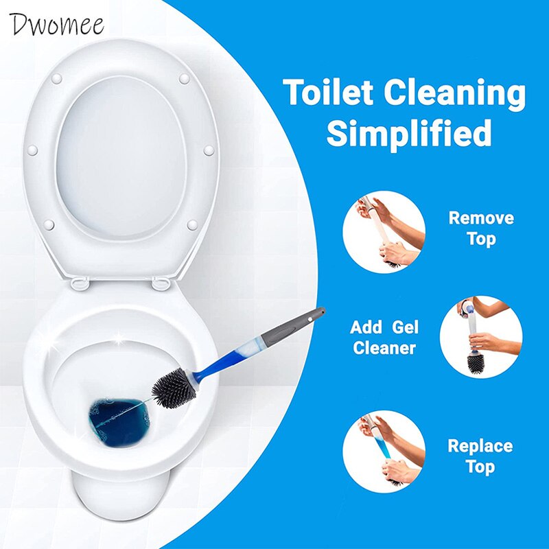 Silicone Refillable Toilet Brush