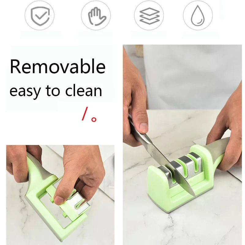 Three-Stage Knife Sharpener